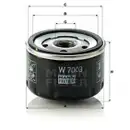 MANN-FILTER W 7003 Oelfilter