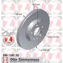 Zimmermann 250.1347.20 Bremsscheiben 2 Stück VW