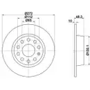 Textar Bremsenset Bremsscheiben Ø272 voll Bremsbeläge hinten Audi VW