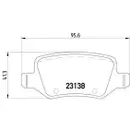 Textar Bremsenset Bremsscheiben Ø258 voll Beläge hinten Mercedes A-Klasse Vaneo