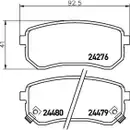 Textar Bremsenset Bremsscheiben 234 mm voll Bremsbeläge hinten Picanto I BA