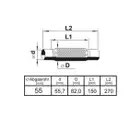 ERNST 460507 Flexrohr komplett L. 150mm