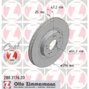 Zimmermann 280.3176.20 Bremsscheiben 2 Stück HONDA