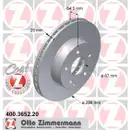 Zimmermann 400.3652.20 Bremsscheiben 2 Stück MERCEDES-BENZ