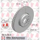 Zimmermann 150.3478.20 Bremsscheiben 2 Stück BMW