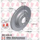 Zimmermann 600.3239.20 Bremsscheiben 2 Stück AUDI