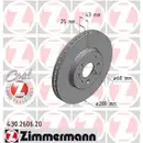 Zimmermann 430.2606.20 Bremsscheiben 2 Stück OPEL