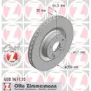 Zimmermann 400.3671.20 Bremsscheiben 2 Stück MERCEDES-BENZ