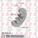 Zimmermann 180.3024.00 Bremsscheiben 2 Stück CITROËN