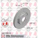 Zimmermann 440.3122.20 Bremsscheiben 2 Stück MITSUBISHI