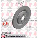 Zimmermann 290.2265.20 Bremsscheiben 2 Stück für JAGUAR