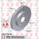 Zimmermann 610.3715.20 Bremsscheiben 2 Stück VOLVO