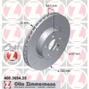 Zimmermann 400.3654.20 Bremsscheiben 2 Stück MERCEDES-BENZ