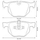 Bremsbelagsatz Scheibenbremse Jurid 573285J für Bmw Hinterachse