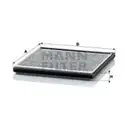 MANN-FILTER CUK 2225 Innenraumluftfilter
