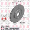 Zimmermann 470.2438.20 Bremsscheiben 2 Stück RENAULT