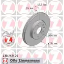 Zimmermann 430.2621.20 Bremsscheiben 2 Stück OPEL
