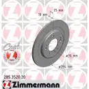 Zimmermann 285.3520.20 Bremsscheiben 2 Stück HYUNDAI