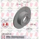 Zimmermann 430.2627.20 Bremsscheiben 2 Stück OPEL