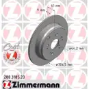 Zimmermann 280.3185.20 Bremsscheiben 2 Stück HONDA