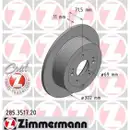 Zimmermann 285.3517.20 Bremsscheiben 2 Stück HYUNDAI