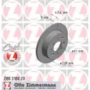Zimmermann 280.3180.20 Bremsscheiben 2 Stück HONDA