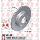 Zimmermann 150.1289.20 Bremsscheiben 2 Stück BMW