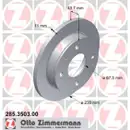 Zimmermann 285.3503.00 Bremsscheiben 2 Stück HYUNDAI