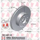 Zimmermann 150.3407.20 Bremsscheiben 2 Stück BMW