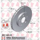 Zimmermann 400.1443.20 Bremsscheiben 2 Stück MERCEDES-BENZ
