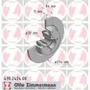 Zimmermann 470.2424.00 Bremsscheiben 2 Stück RENAULT