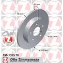 Zimmermann 250.1355.20 Bremsscheiben 2 Stück FORD