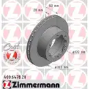 Zimmermann 400.6478.20 Bremsscheiben 2 Stück MERCEDES-BENZ