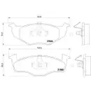 Textar Bremsenset Scheiben Ø239 Beläge vo. VW Golf III Polo Seat Ibiza II Toledo