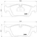 Textar Bremsbeläge vorn + Warnkontakt BMW 3er Coupe Cabriolet Touring Z3 E36