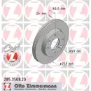 Zimmermann 285.3508.20 Bremsscheiben 2 Stück HYUNDAI