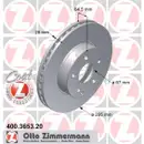 Zimmermann 400.3653.20 Bremsscheiben 2 Stück MERCEDES-BENZ