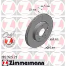 Zimmermann 285.3527.20 Bremsscheiben 2 Stück KIA