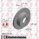 Zimmermann 400.6477.20 Bremsscheiben 2 Stück MERCEDES-BENZ