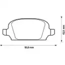 JURID 573009J Scheibenbremsbelag HA OPEL
