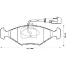 JURID 573109J Scheibenbremsbelag VA FIAT