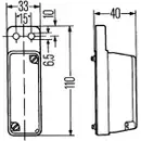 HELLA 2XS 003 168-081 Umrissleuchte, C5W
