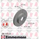 Zimmermann 285.3515.20 Bremsscheiben 2 Stück HYUNDAI