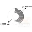 VAN WEZEL 5888371 Spritzblech Bremsscheibe vo. li.