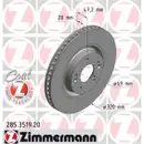 Zimmermann 285.3519.20 Bremsscheiben 2 Stück HYUNDAI