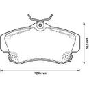 Bremsbelagsatz Scheibenbremse Jurid 573033J für Chrysler für Dodge Vorderachse