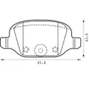 Bremsbelagsatz Scheibenbremse Jurid 573019J für Fiat für Lada für Lancia
