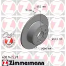 Zimmermann 430.1475.20 Bremsscheiben 2 Stück OPEL