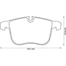 Bremsbelagsatz Scheibenbremse Jurid 573090J für Opel für Saab für Vauxhall