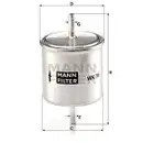 MANN-FILTER WK 79 Kraftstoffilter